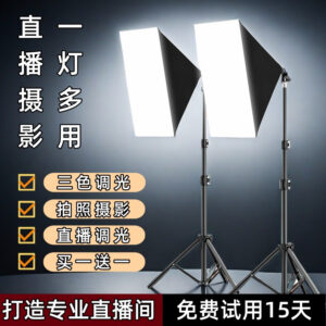 Professional studio softbox lighting kit