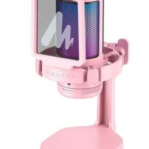 Pink gaming microphone