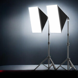 Professional studio softbox lighting kit