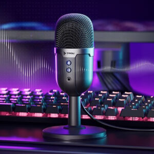 RGB desktop microphone
